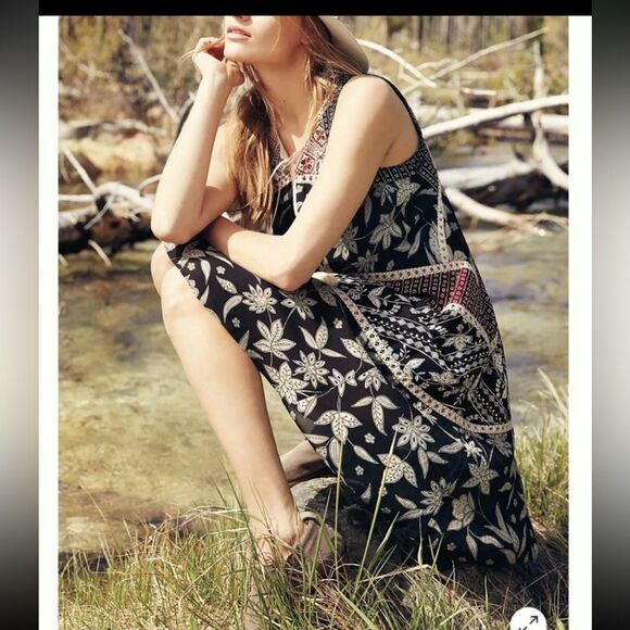Anthropologie Floreat Grasslands Midi Dress, Size 6 - Picture 16 of 16